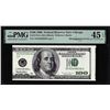 Image 1 : 1996 $100 Federal Reserve Misalignment Error Note PMG Choice Extremely Fine 45EPQ