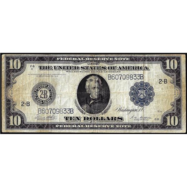 1914 $10 Federal Reserve Note New York