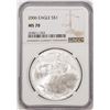 Image 1 : 2006 $1 American Silver Eagle Coin NGC MS70