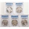 Image 1 : Lot of 1885-1889 $1 Morgan Silver Dollar Coins PCGS MS63