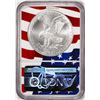Image 2 : 2021 Type 2 $1 American Silver Eagle Coin NGC MS70 Early Releases Flag Core
