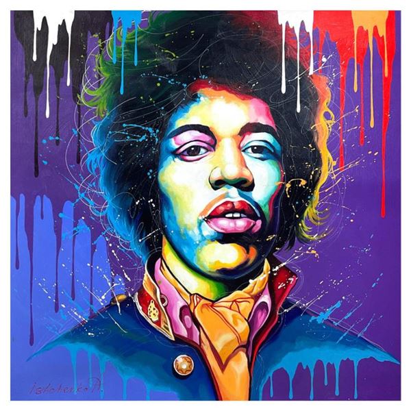 Alexander Ishchenko "Jimi Hendrix" Original Acrylic on Canvas