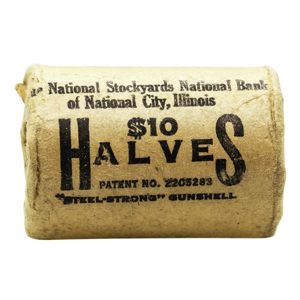 Original Bank Roll of (20) Brilliant Uncirculated 1962-D Franklin Half Dollar Coins