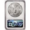 Image 2 : 2020 $1 American Silver Eagle Coin NGC MS70 Donald Trump Label