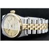 Image 9 : Rolex Men's Two Tone Champagne Tapestry Datejust Wristwatch