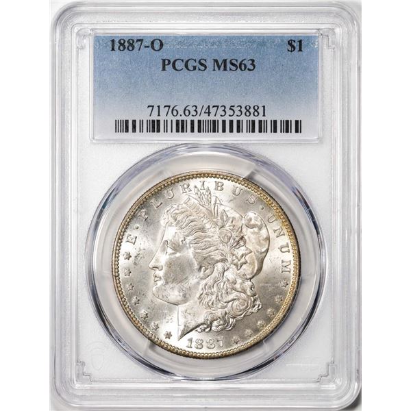 1887-O $1 Morgan Silver Dollar Coin PCGS MS63