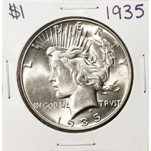 1935 $1 Peace Silver Dollar Coin