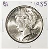 Image 1 : 1935 $1 Peace Silver Dollar Coin