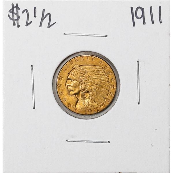 1911 $2 1/2 Indian Head Quarter Eagle Gold Coin