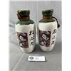 Image 2 : 2 Porcelain Saki Bottles