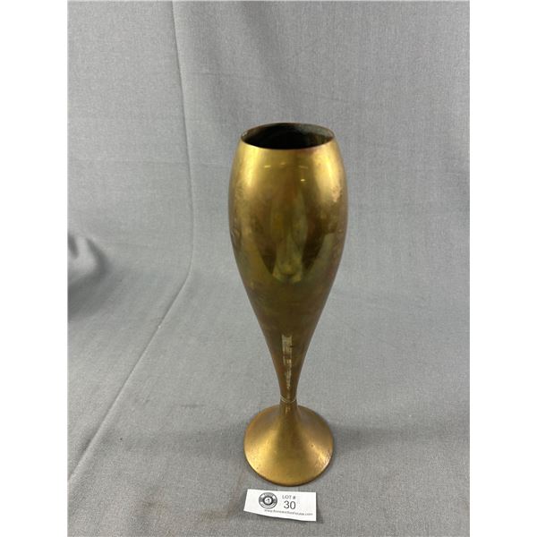 Early 1900's 13" Brass Vase By W.M.F.