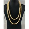 Image 2 : Vintage Double Strand Pearl Necklace with Original Clasp