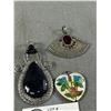 Image 2 : 3 Vintage Large & Ornate Pendants. No Chains