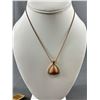 Image 2 : Treselle Pendant with Chain Necklace & Gold Tone Stretch Bracelet