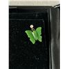 Image 2 : 10K Gold & Jade Butterfly Earring, Marked & Tested
