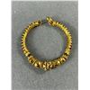 Image 2 : Pretty Gold Coloured Enamel & Metal Bracelet w/ Red & Black Accents