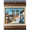 Image 2 : Vintage Signed Oil on Board 15" x 13"