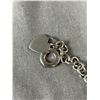 Image 2 : Silver Link Bracelet with Toggle Clasp & (25 Heart Charm