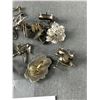 Image 2 : Lot of Sterling Silver Earring Pieces and Parts. Great for Repurposing 28.5gr