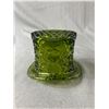 Image 2 : Vintage Fenton Milk Glass & Green Glass Daisy & Button Top Hats
