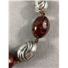 Image 2 : Vintage Heavy Large Beads Necklace Hand Knotted. Extra Length