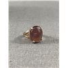 Image 1 : Vintage Sterling Silver with Unusual Pale Translucient Stone Ring . Size 6.6
