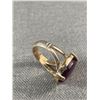 Image 2 : Vintage Sterling Silver with Unusual Pale Translucient Stone Ring . Size 6.6