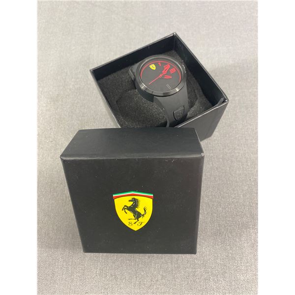 Ferrari Scuderia Watch With Box. Unauthenticated. In Exxcellent Condition.