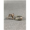 Image 1 : Lot of 2 Sterling Silver Rings. Size 6. 1 is Tinkerbell Made by Disney