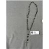 Image 2 : Vintage Italian Rosary & Crucifix With 11 Hand Carved Pinkish White Genuine Coral Beads
