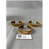 Image 1 : 3 Vintage Namaha Copper Cuff Bracelet all Original Patina