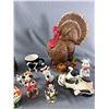 Image 2 : Large Lot Of Animal Ceramics - Turkeys, Cows, & Monkeys