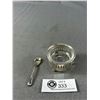 Image 1 : Vintage Birk's Sterling Silver Salt Celler w/ Spoon
