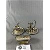 Image 2 : Silver Plated Lot - Ring Holders & Trinket Box