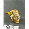 Image 2 : Vintage Carved Pipe. Figural Head w/Cobra Head Crown. Nice Shape