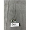 Image 1 : Marked 956 Silver 16" Necklace  & Pendant. 5.25 g