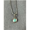 Image 2 : Marked 956 Silver 16" Necklace  & Pendant. 5.25 g