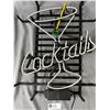 Image 2 : Vintage Neon "Cocktails" Sign.  Approx. 18" x 14" Tempermental. Sometimes It Works, Other Times It D