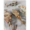 Image 2 : Lot Of Vintage Barn Pulleys Approx. 12"