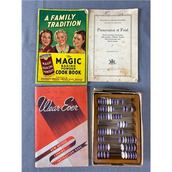 Vintage Recipe Booklets & 1965 Russian Abacus