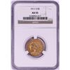 Image 1 : 1911-S $5 Indian Head Half Eagle Gold Coin NGC AU55