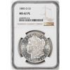 Image 1 : 1885-O $1 Morgan Silver Dollar Coin NGC MS62PL