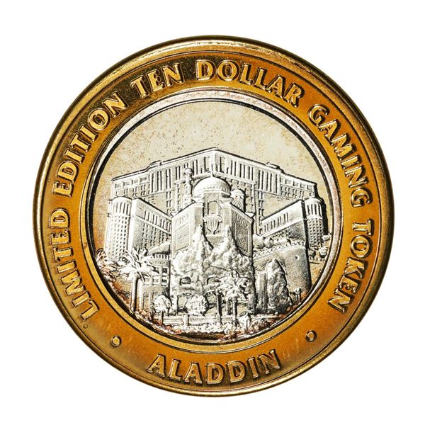 .999 Silver Aladdin Resort Casino Las Vegas, NV $10 Limited Edition Gaming Token