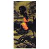 Image 1 : Steve Kaufman (1960-2010) "David and Goliath Gold" Original Silk Screen on Canvas