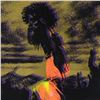 Image 2 : Steve Kaufman (1960-2010) "David and Goliath Gold" Original Silk Screen on Canvas