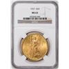 Image 1 : 1927 $20 St. Gaudens Double Eagle Gold Coin NGC MS63