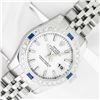 Image 2 : Rolex Ladies Stainless Steel White Index Sapphire and Diamond Datejust Wristwatch