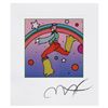 Image 2 : Peter Max "Cosmic Jumper Detail I" Limited Edition Lithograph on Paper