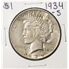 Image 1 : 1934-S $1 Peace Silver Dollar Coin