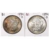 Image 1 : Lot of (2) 1884-O $1 Morgan Silver Dollar Coins